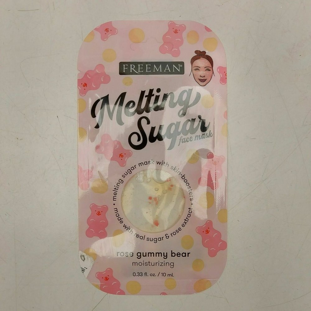 FREEMAN Melting Sugar Gummy Bear Face Mask ( Pack of 6) NIB